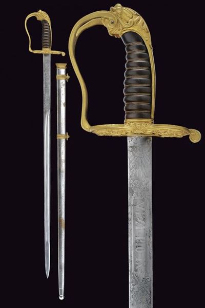 Spada da Ufficiale Subalterno della Guardia Civica Mod. 1847