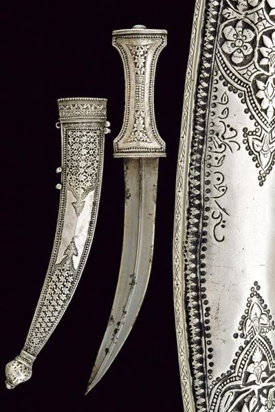 Bellissima Jambiya con Fornimenti in Argento