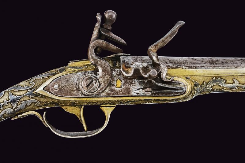 Paio di Pistole a Pietra Focaia con Fonde