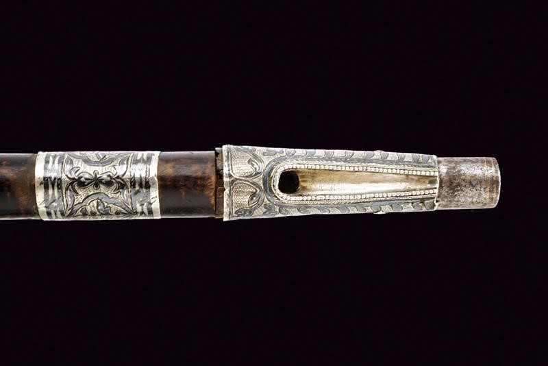 Notevole Paio di Pistole con Fornimenti in Argento e Agemine in Oro