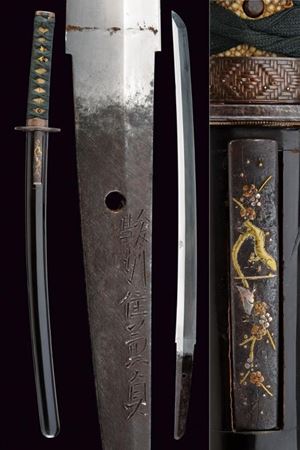A wakizashi, mei: Sunshu-Ju-Kanesada Suruga Mino