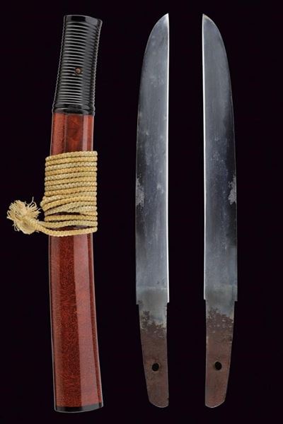 Tanto in Montatura Aikuchi Isokusa-nuri