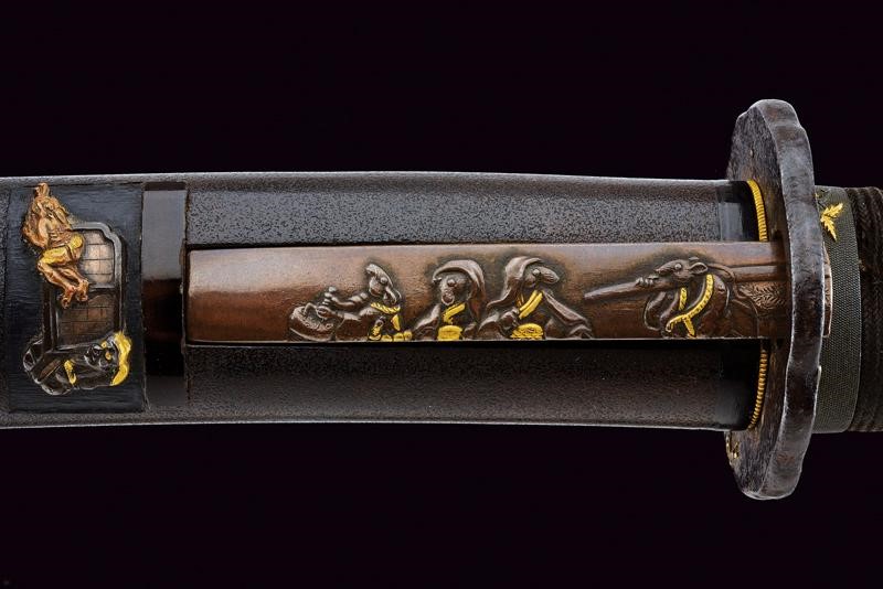 Sunobe Tanto con Bella Koshirae, Mei: Naganori