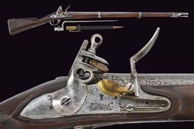 Fucile a Pietra Focaia Mod. 1814 con Baionetta