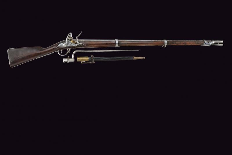 Fucile a Pietra Focaia Mod. 1814 con Baionetta