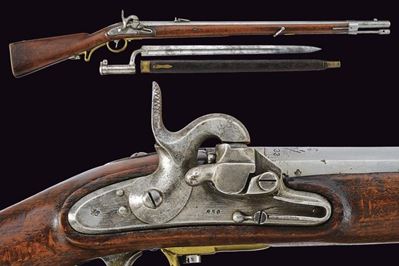 Kammerbuchse Mod. 1849 Sistema Augustin con Baionetta