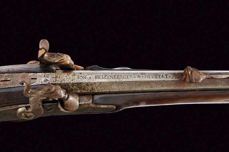 Raro Doppelstutzen Mod. 1768 Ridotto a Luminello di Heizenberger