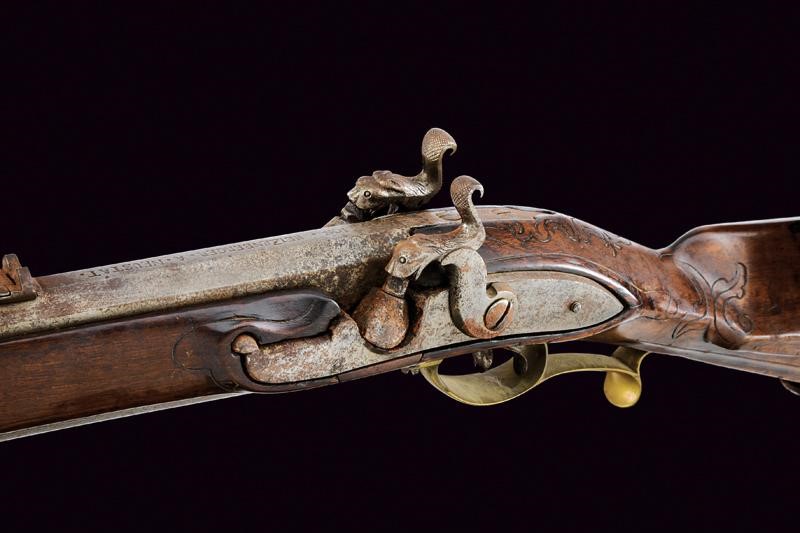 Raro Doppelstutzen Mod. 1768 Ridotto a Luminello di Heizenberger