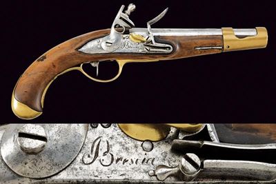 Pistola a Pietra Focaia da Cavalleria