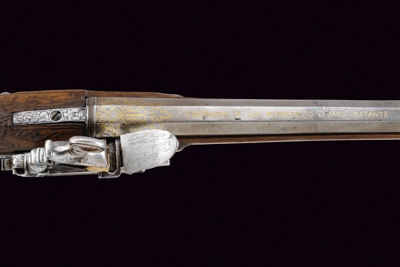 Fucile alla Micheletta Firmato "gas. Pelle"