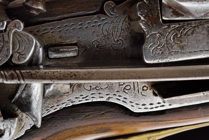 Fucile alla Micheletta Firmato "gas. Pelle"