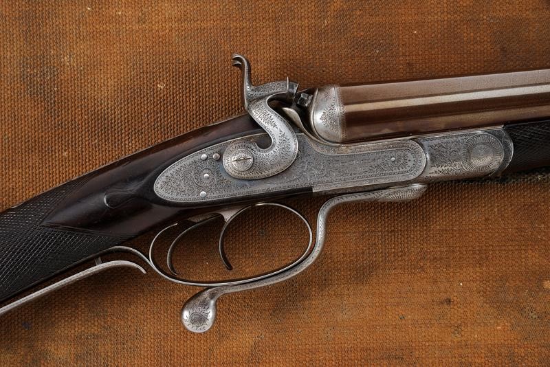 Interessante Doppietta John Dickson & Son a Cani Esterni con Motto del Clan Sutherland