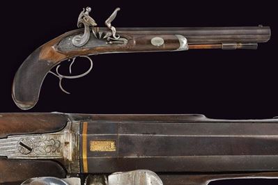 Pistola a Pietra Focaia da Tiro di Silk