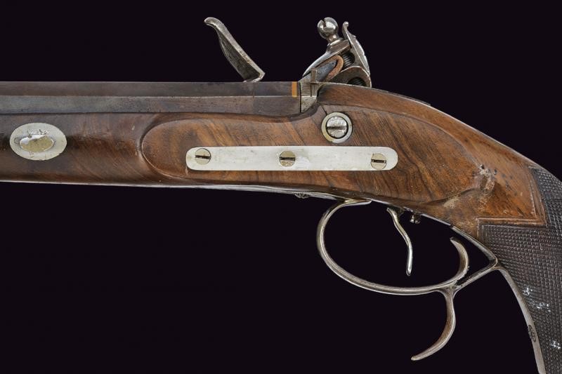 Pistola a Pietra Focaia da Tiro di Silk