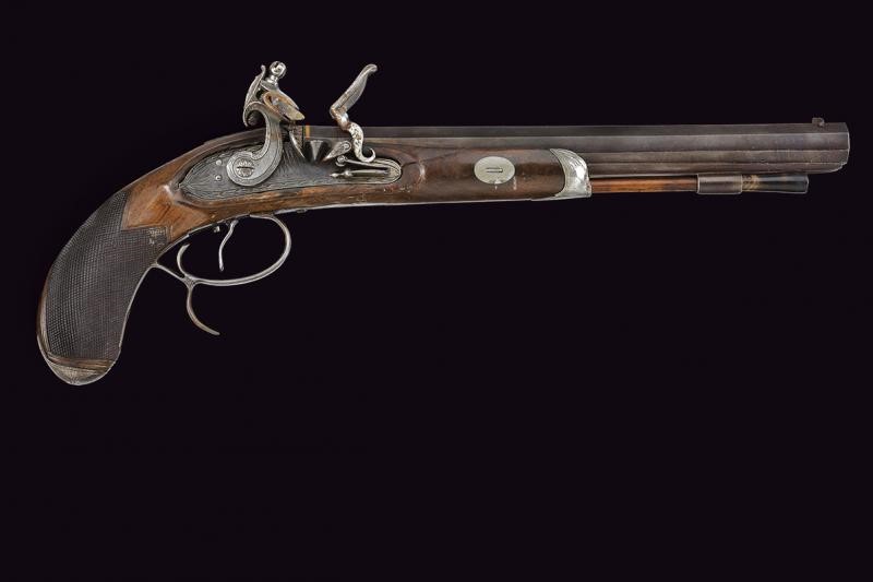 Pistola a Pietra Focaia da Tiro di Silk