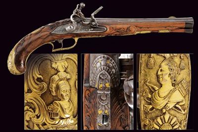 Bellissima Pistola a Pietra Focaia di Claus