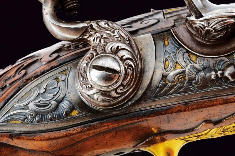 Bellissima Pistola a Pietra Focaia di Claus