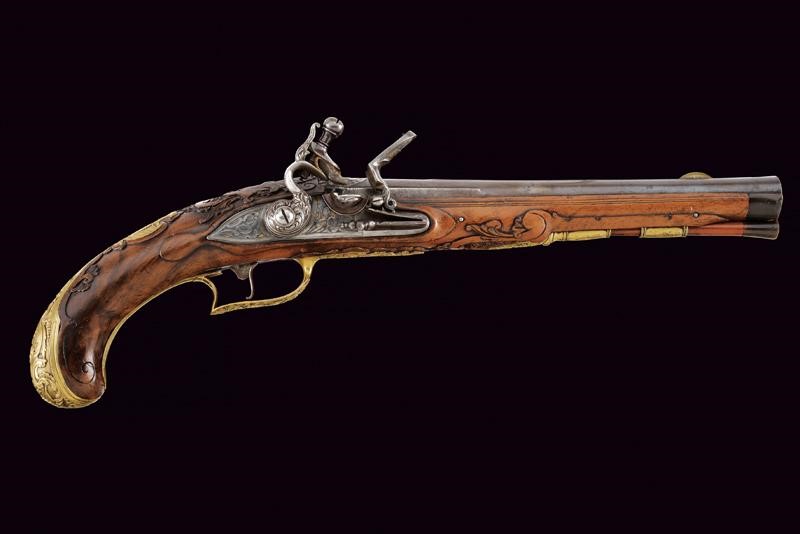 Bellissima Pistola a Pietra Focaia di Claus