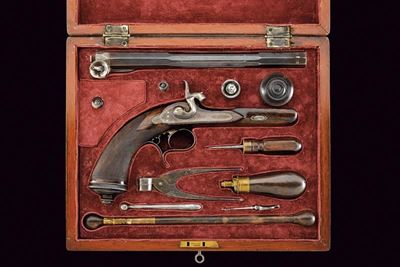 Elegante Pistola a Luminello in Cassetta di Rieger