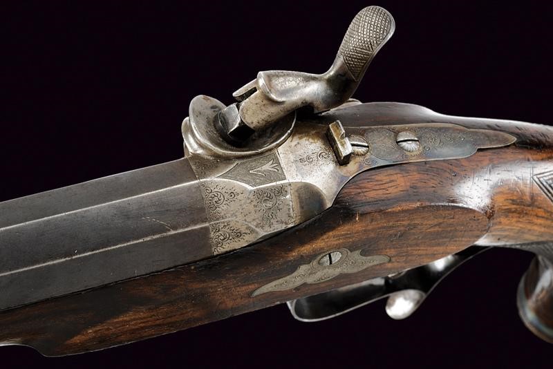 Elegante Pistola a Luminello in Cassetta di Rieger