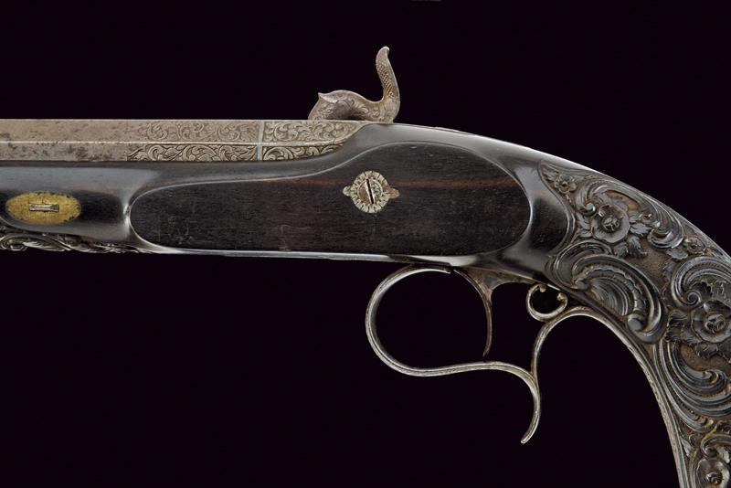 Pistola a Luminello da Tiro in Cassetta di Gastinne Renette