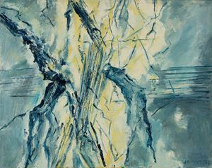 Moto di orizzonti, 1955
Olio su tela
110