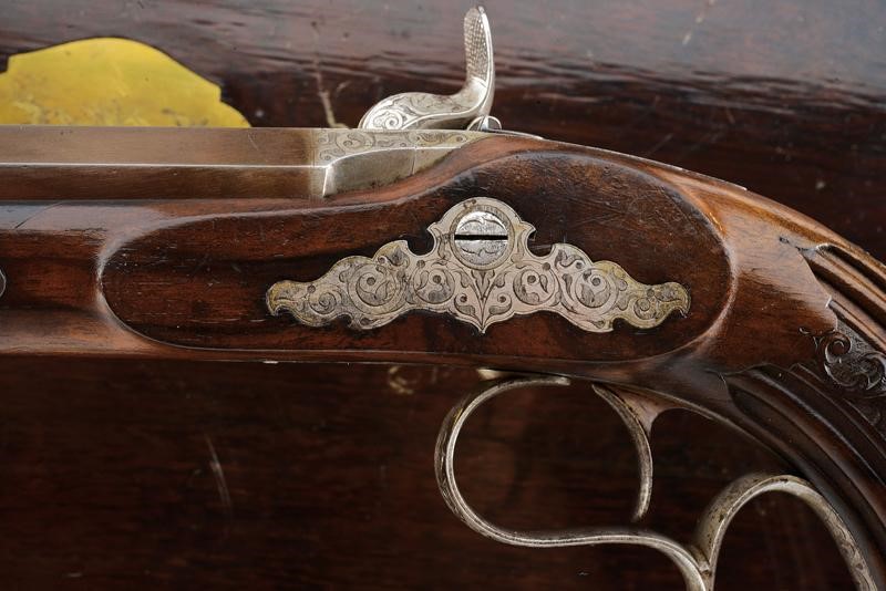Bella Coppia di Pistole a Luminello da Duello di Gastinne Renette, in Cassetta