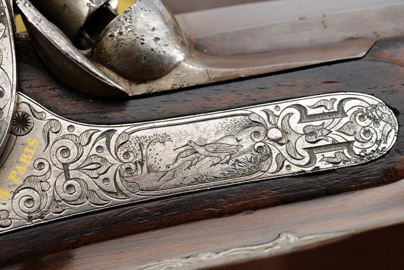 Bella Coppia di Pistole a Luminello da Duello di Gastinne Renette, in Cassetta