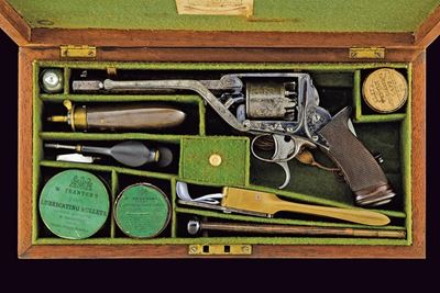 Revolver Tranter a Luminello di H. Vincent & Son, in Cassetta