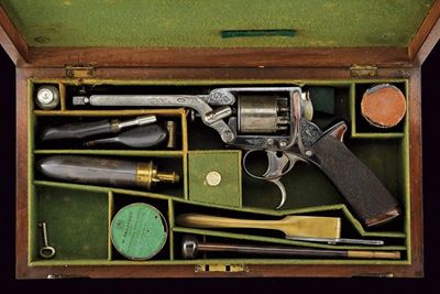 Bel Revolver Tranter a Luminello in Cassetta