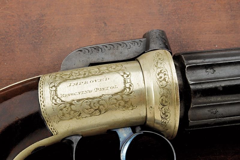 Raro Pepperbox Revolver in Cassetta di W. A. Beckwith
