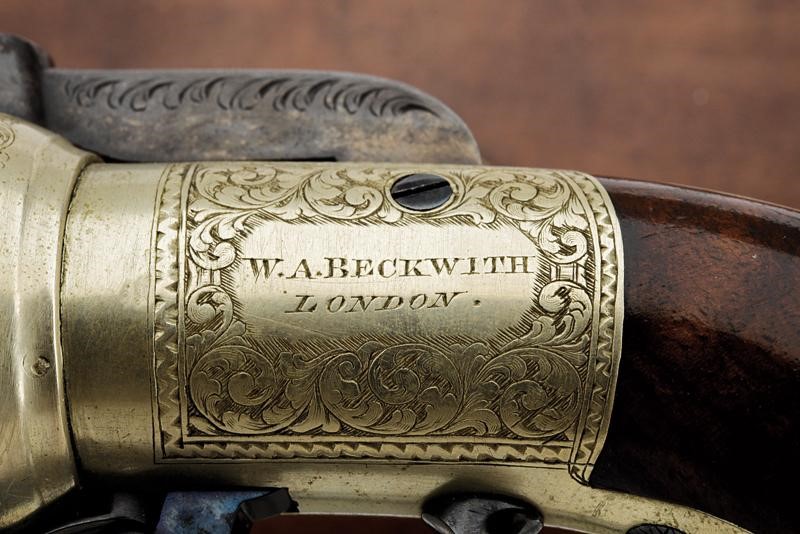 Raro Pepperbox Revolver in Cassetta di W. A. Beckwith