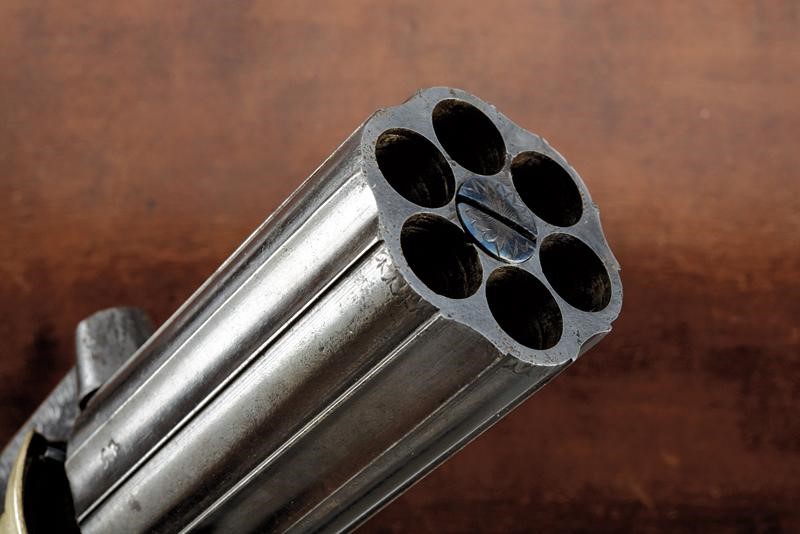 Raro Pepperbox Revolver in Cassetta di W. A. Beckwith