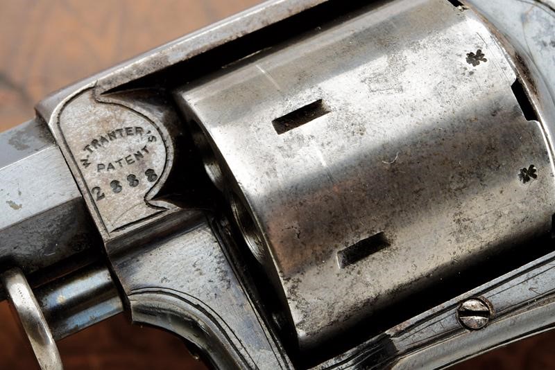 Bel Revolver a Percussione Anulare Tranter in Cassetta