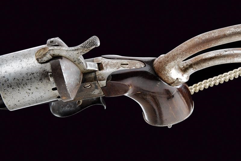 Rarissimo Revolver Lefaucheux a Spillo con Calcio Rimovibile