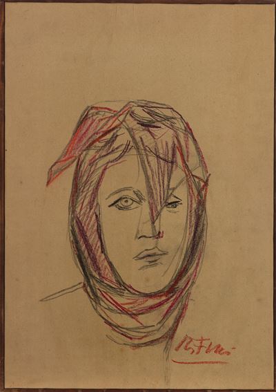 Ritratto Femminile con Foulard