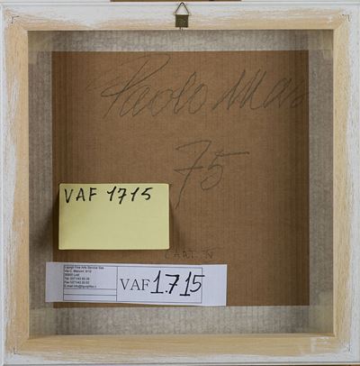 Cart. IV, 1975, Tecnica mista su cartone rigato