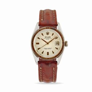 A stainless steel and gold wristwatch, Rolex, ref. 6530, 1952