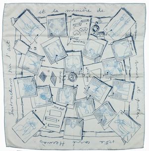 Foulard Instruction sur l'Art de Nouer et Porter Votre Carré Hermès