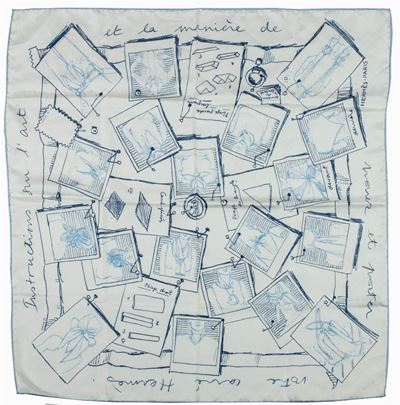 Foulard Instruction Sur L'art De Nouer Et Porter Votre Carré Hermès
