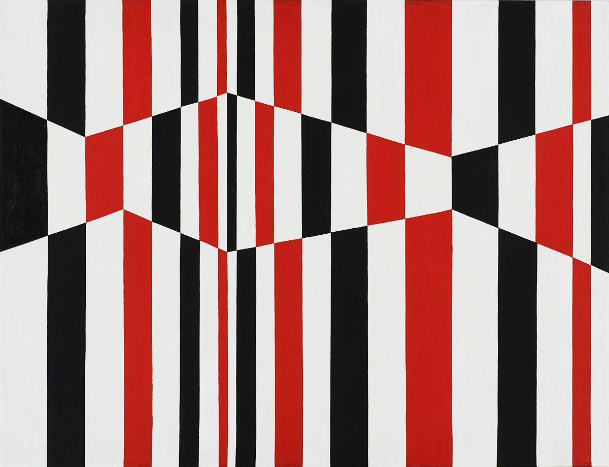 Francesco Guerrieri - Ritmo struttura N6, 1965, acrilico su tela