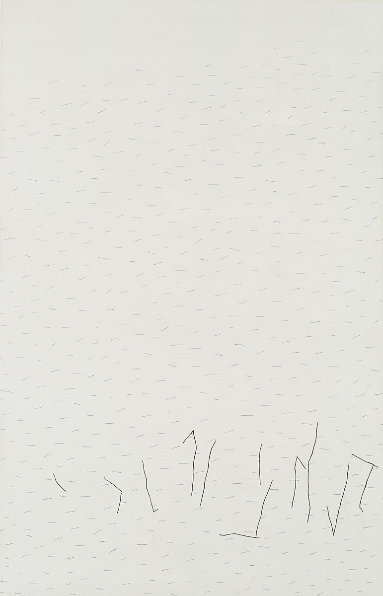 Marco Gastini - Ininterrottamente, 1975 - acrilico su plexiglass su carta