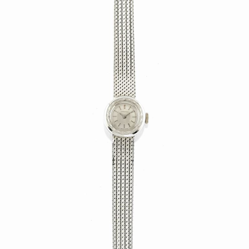 Longines A 18K white gold lady s wristwatch Longines Jewelry