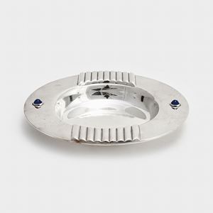 Posacenere in argento e lapislazzulo
