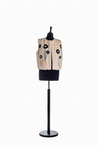 Gilet di Pelliccia di Visone