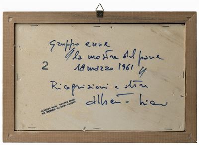 Mostra del pane, 1961 - Pane e riproduzione xerografica