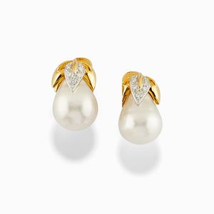 Orecchini in oro bicolore 18K