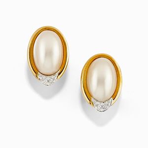 Orecchini in oro bicolore 18K