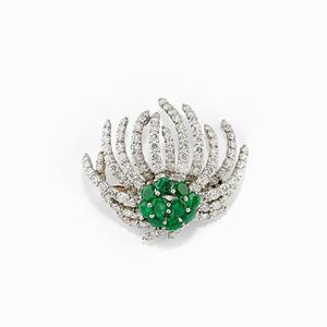 Spilla in oro bianco 18K