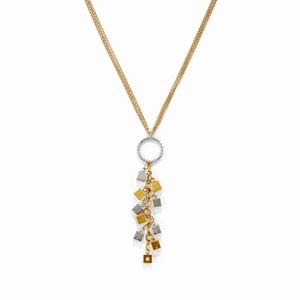 Collana in oro 18K e diamanti taglio brillante ct 0,70